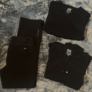 Barco One Black Scrub Set Three piece